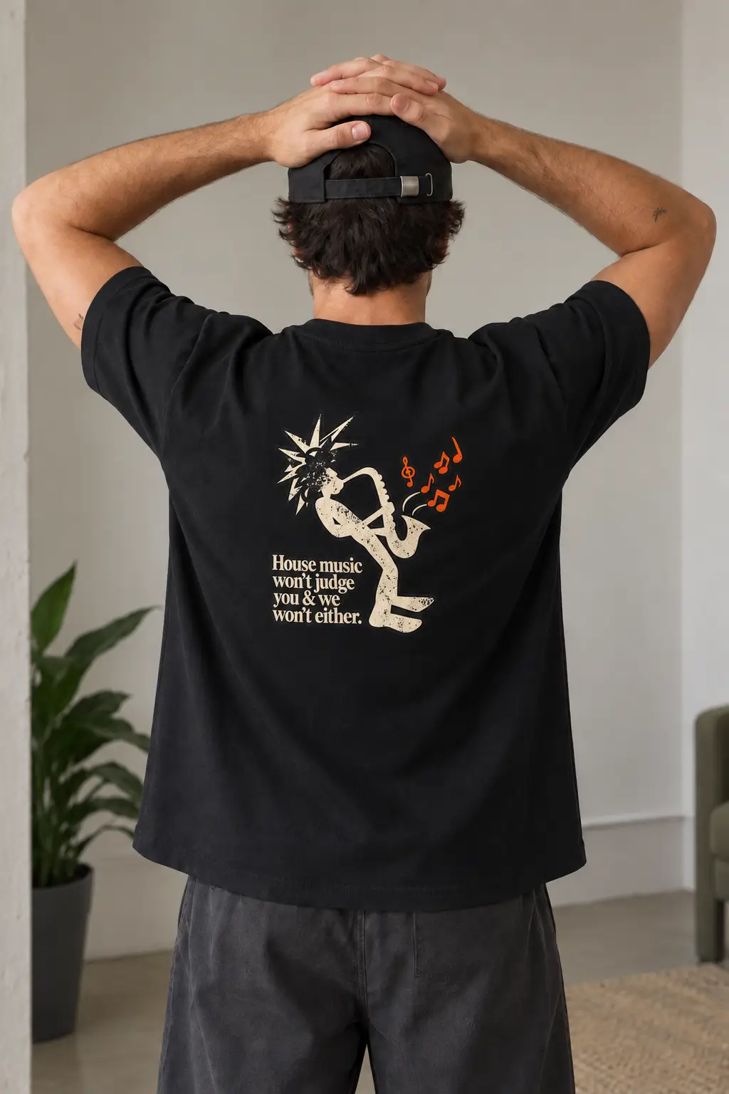 T-shirt Saxofone, segunda vista